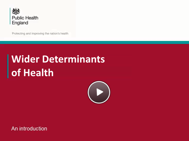 An introduction to the Wider Determinants of Health